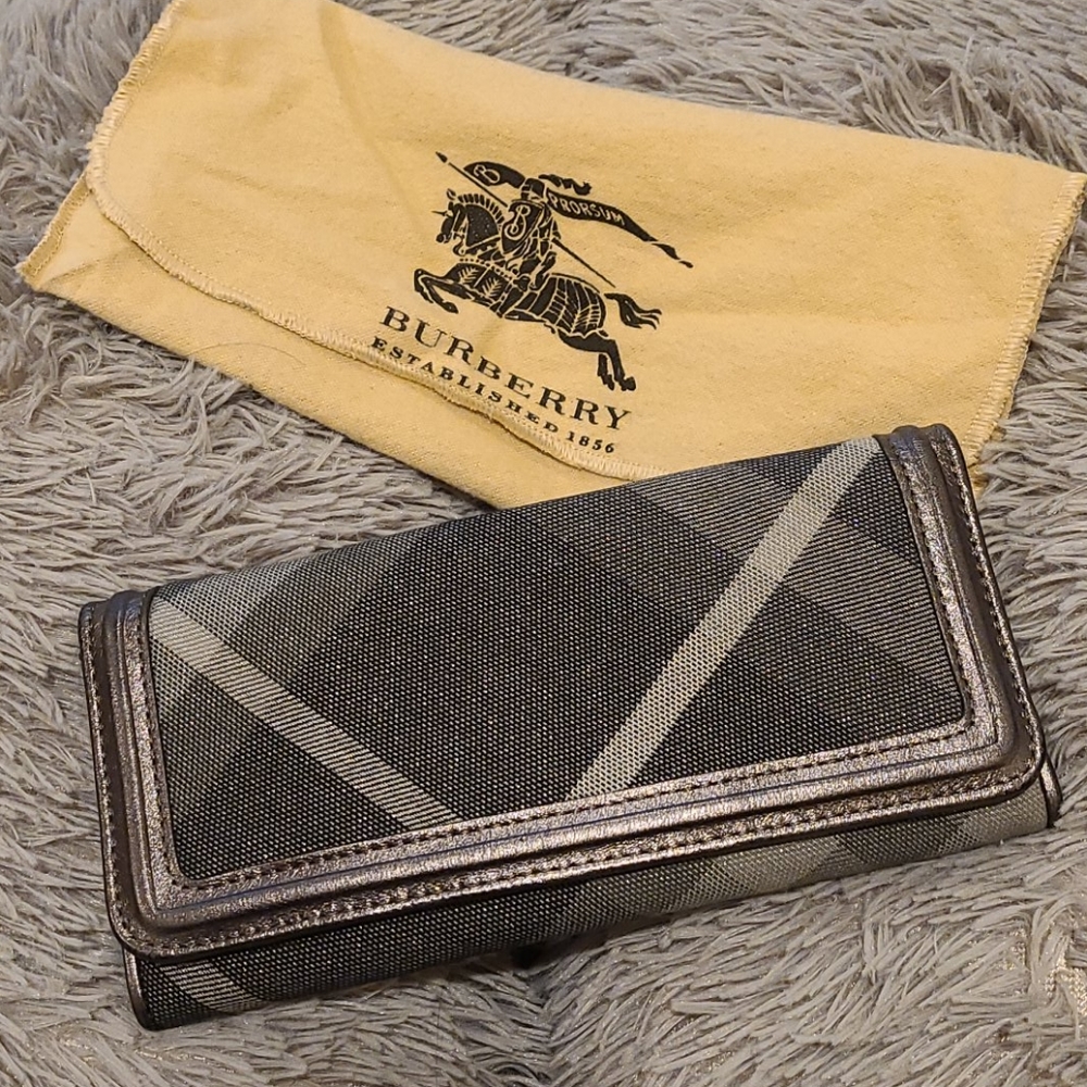 Authentic Burberry Plaid Wallet